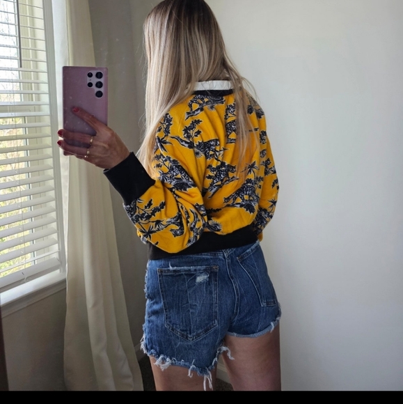 Anthropologie Corey Lynn Calter Collared Sweatshirt Small - Picture 11 of 12